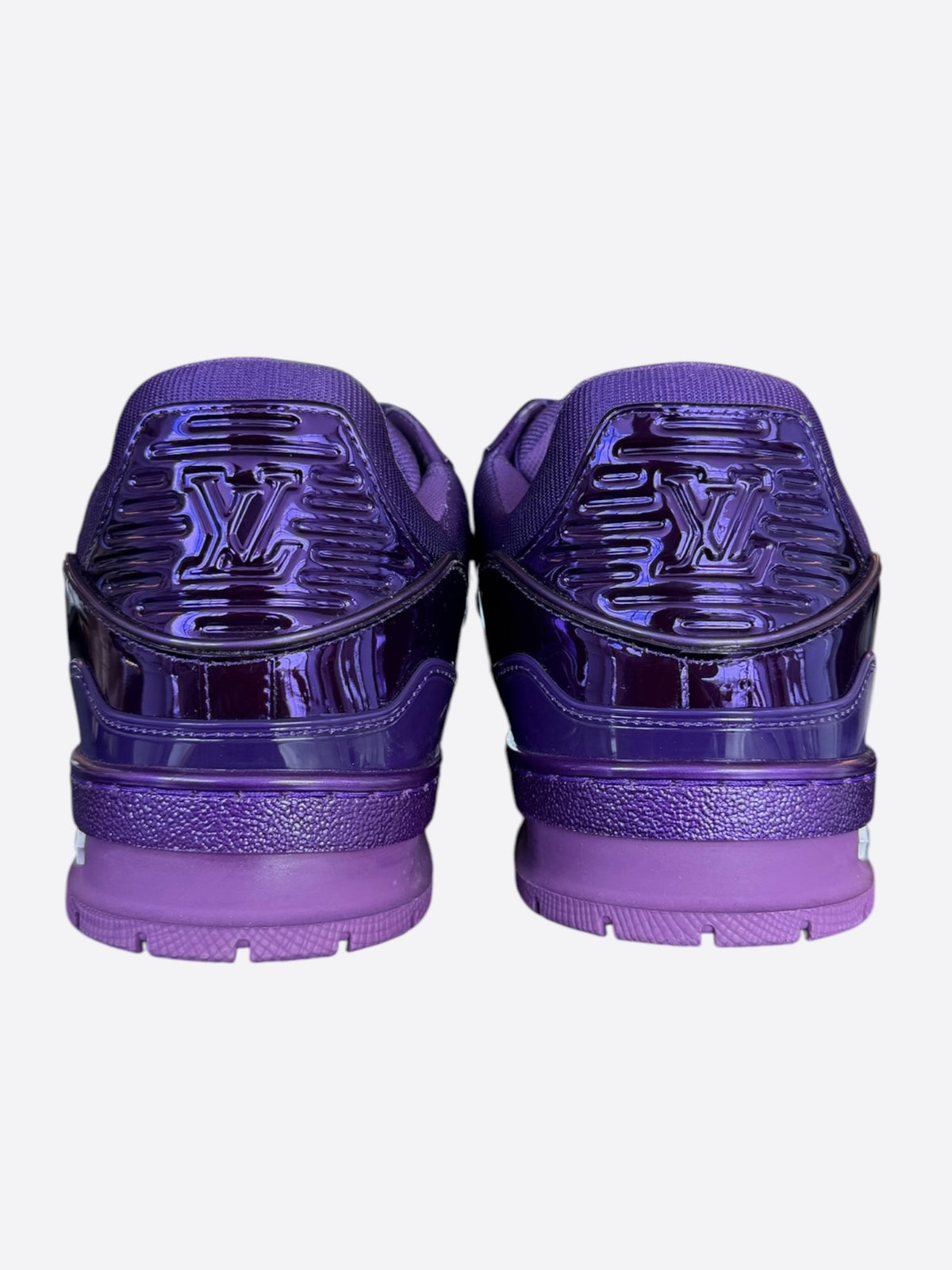 Louis Vuitton Metallic Purple Patent Leather Trainers