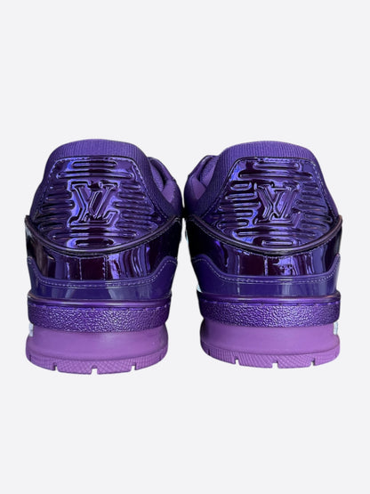Louis Vuitton Metallic Purple Patent Leather Trainers