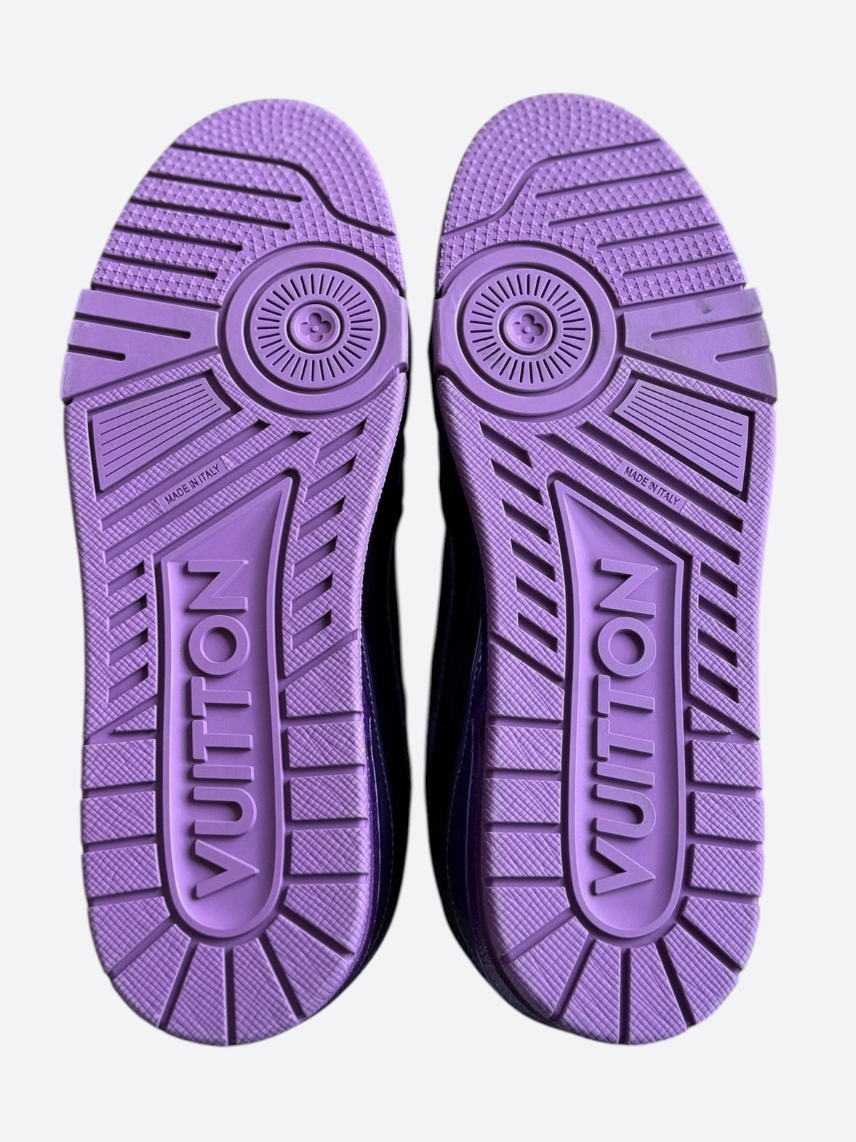 Louis Vuitton Metallic Purple Patent Leather Trainers