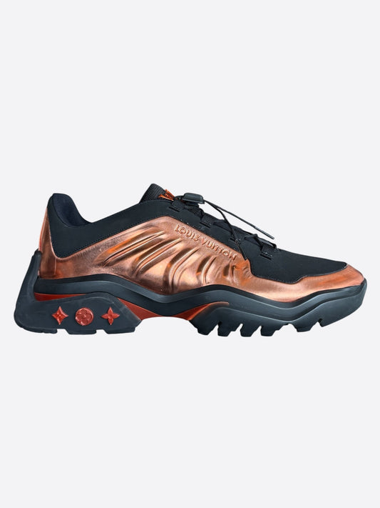 Louis Vuitton Black & Bronze Millenium Sneaker