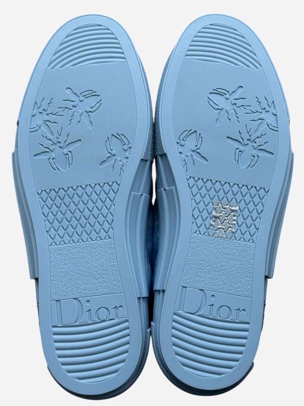 Dior ERL Blue Quilted Oblique Hightop B23 Sneakers