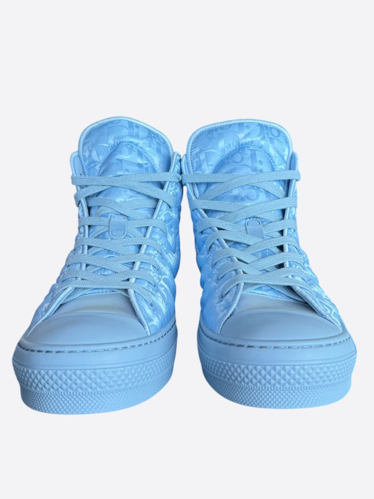Dior ERL Blue Quilted Oblique Hightop B23 Sneakers