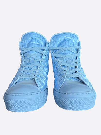 Dior ERL Blue Quilted Oblique Hightop B23 Sneakers