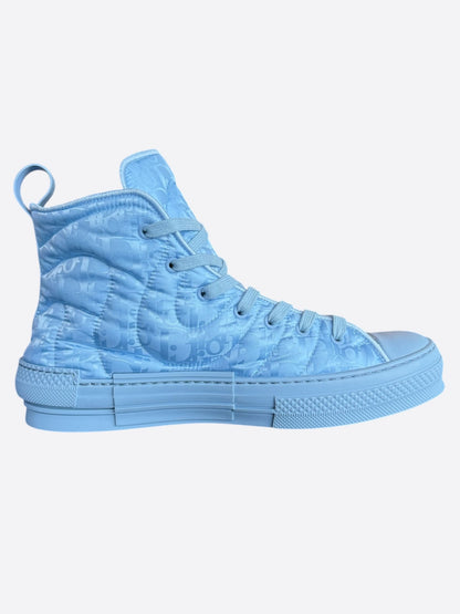 Dior ERL Blue Quilted Oblique Hightop B23 Sneakers