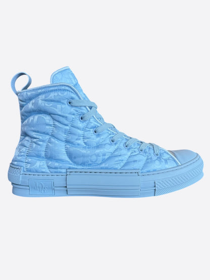 Dior ERL Blue Quilted Oblique Hightop B23 Sneakers