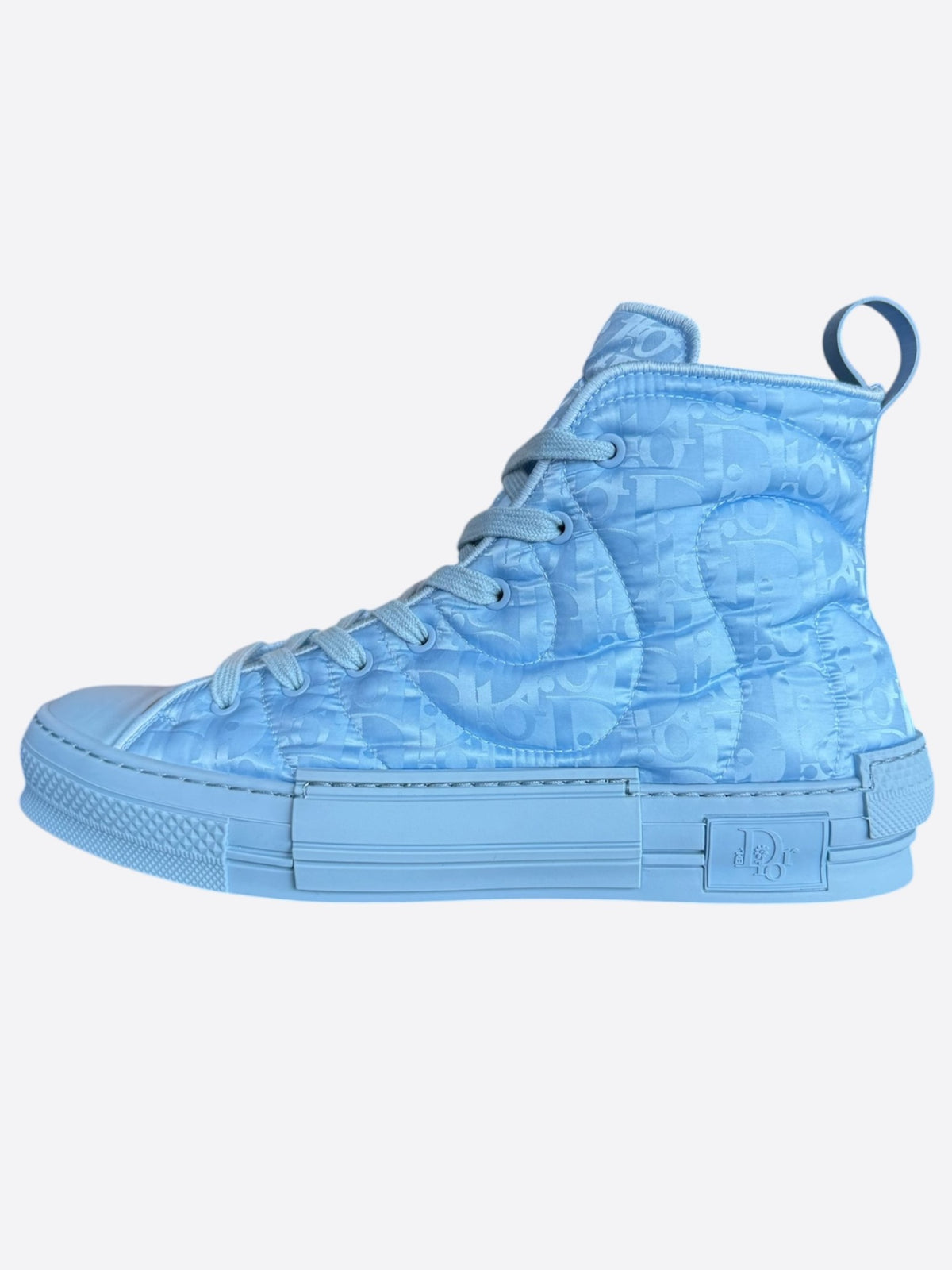 Dior ERL Blue Quilted Oblique Hightop B23 Sneakers