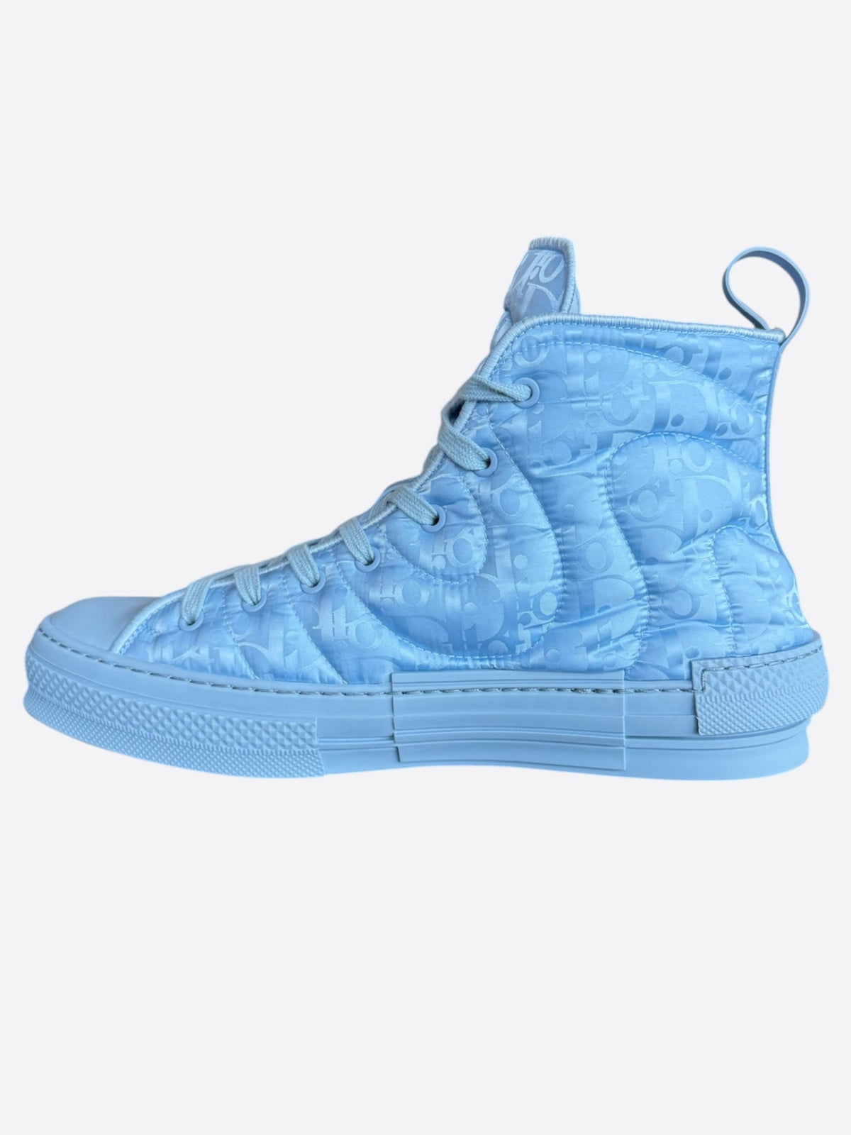 Dior ERL Blue Quilted Oblique Hightop B23 Sneakers