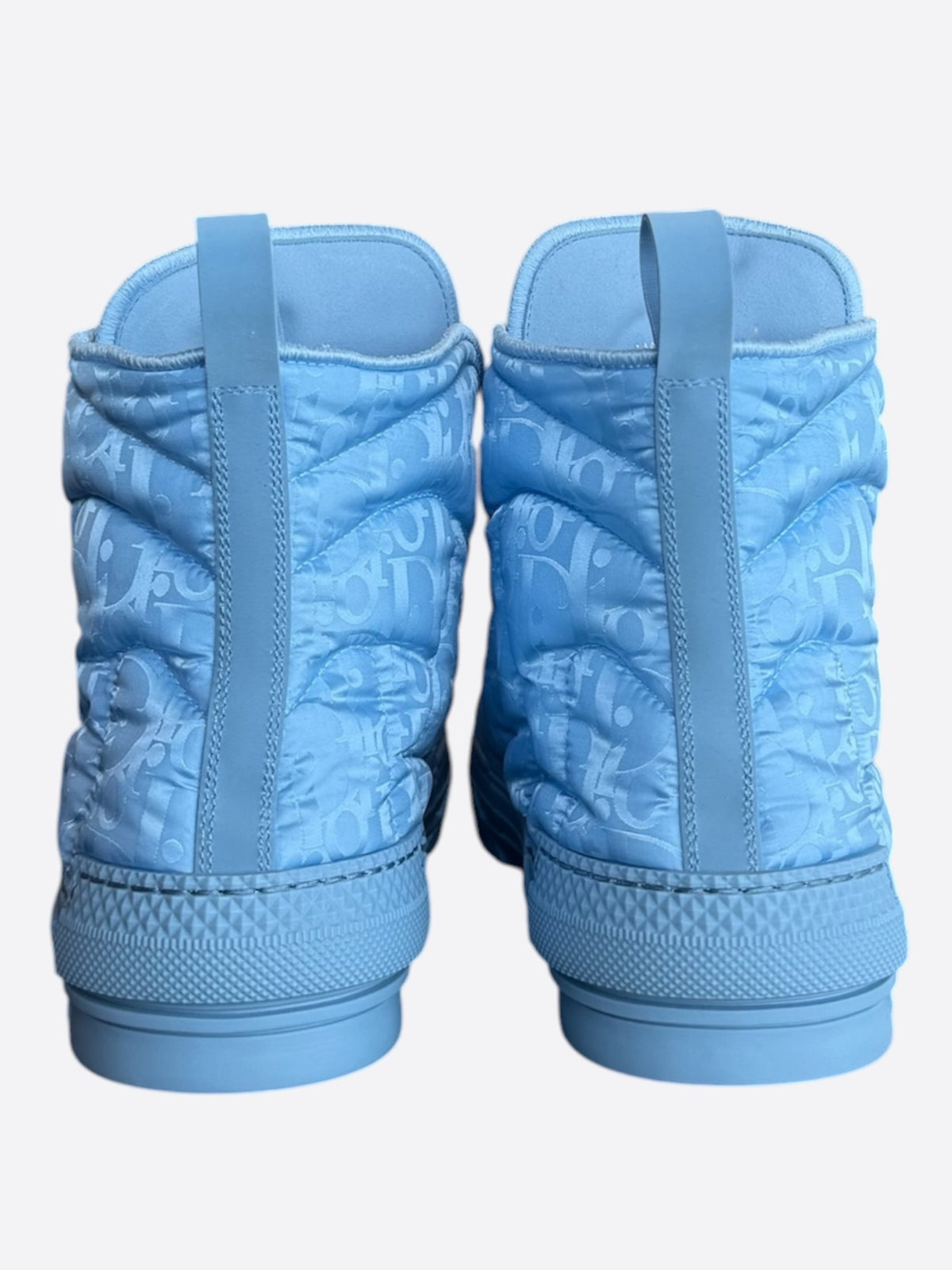 Dior ERL Blue Quilted Oblique Hightop B23 Sneakers
