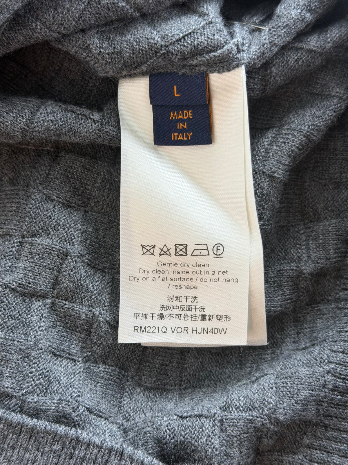 Louis Vuitton Grey Damier Sweater