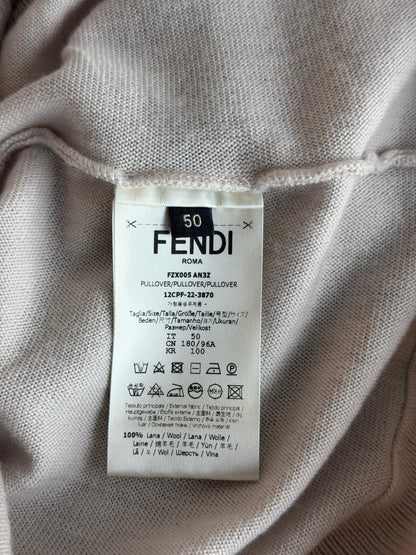 Fendi Beige & Blue Gradient FF Monogram Sweater