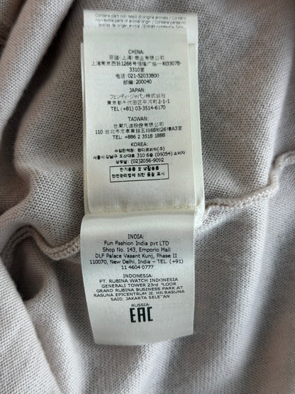 Fendi Beige & Blue Gradient FF Monogram Sweater