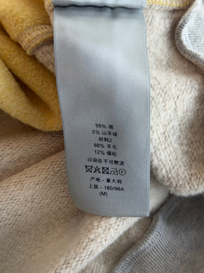 Dior Grey, Orange & Yellow Panelled Sweater