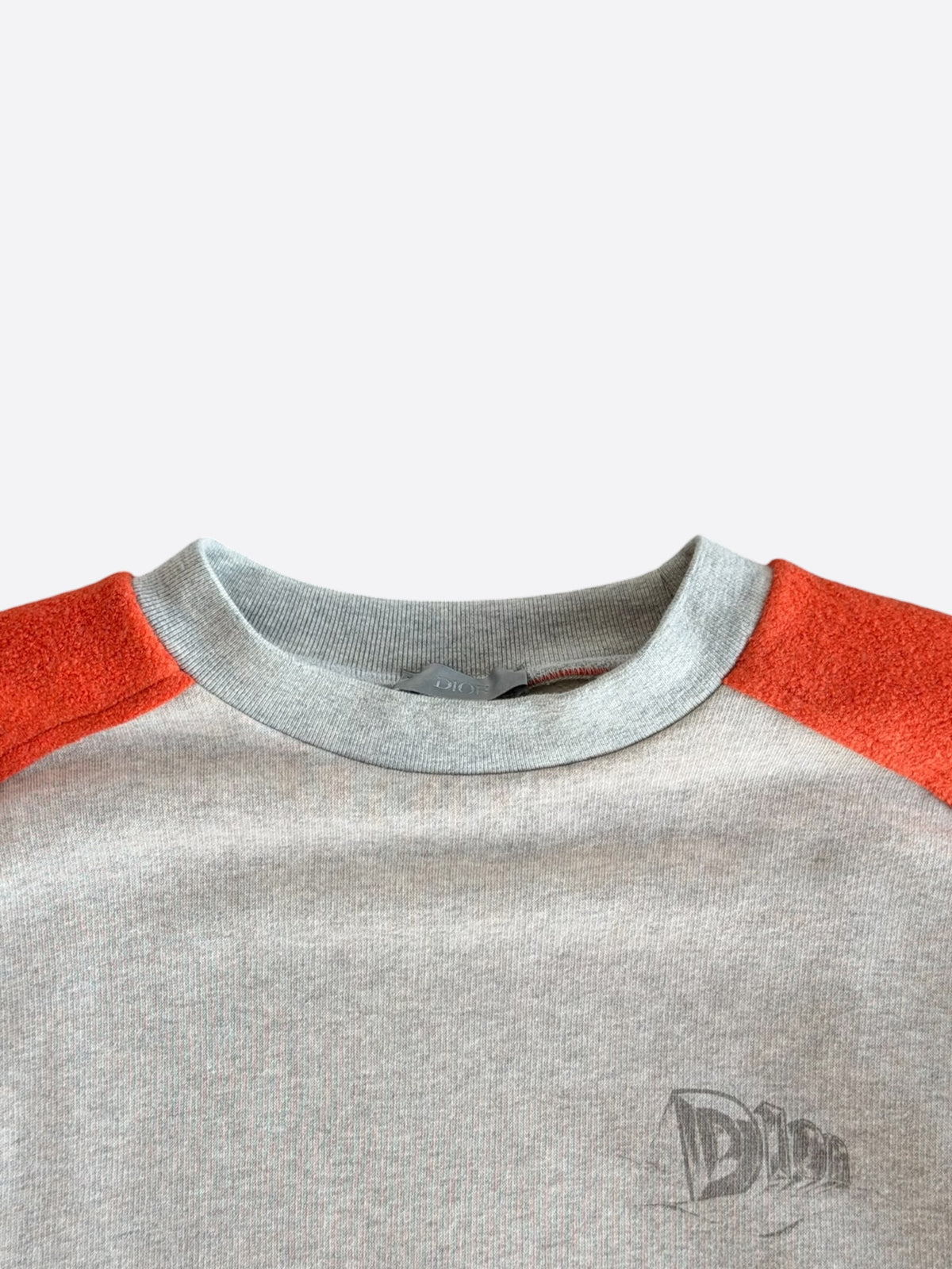 Dior Grey, Orange & Yellow Panelled Sweater