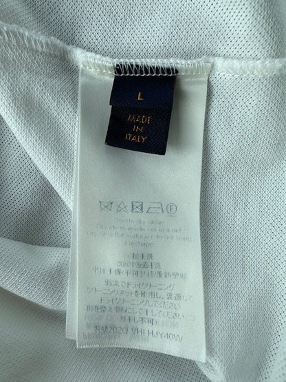 Louis Vuitton White Half Damier Pocket T-Shirt