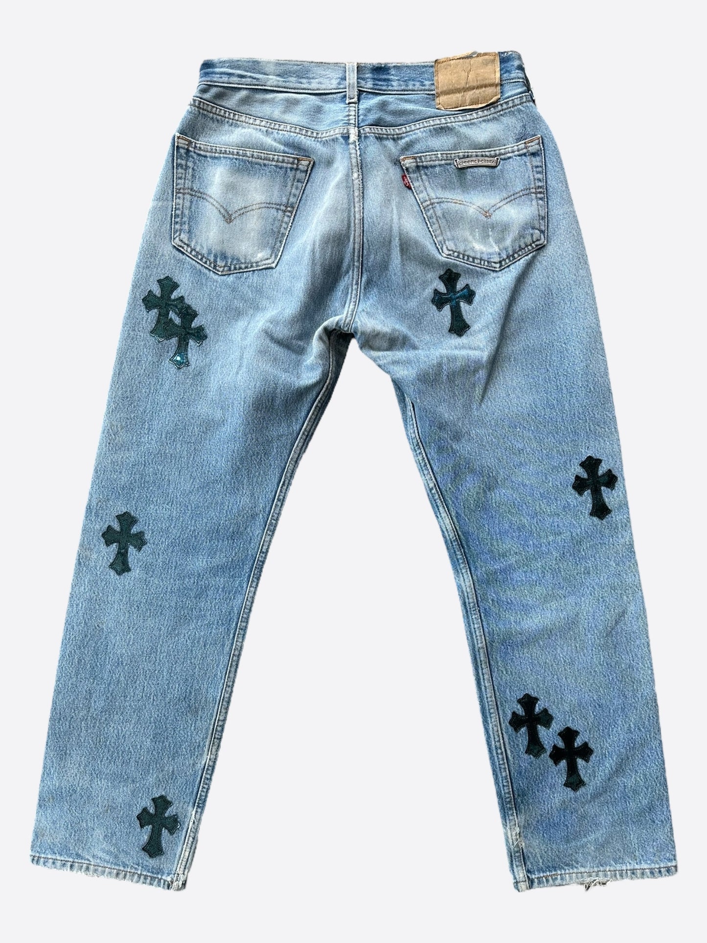Chrome Hearts Levis St Barth Blue Galaxy Patch Jeans