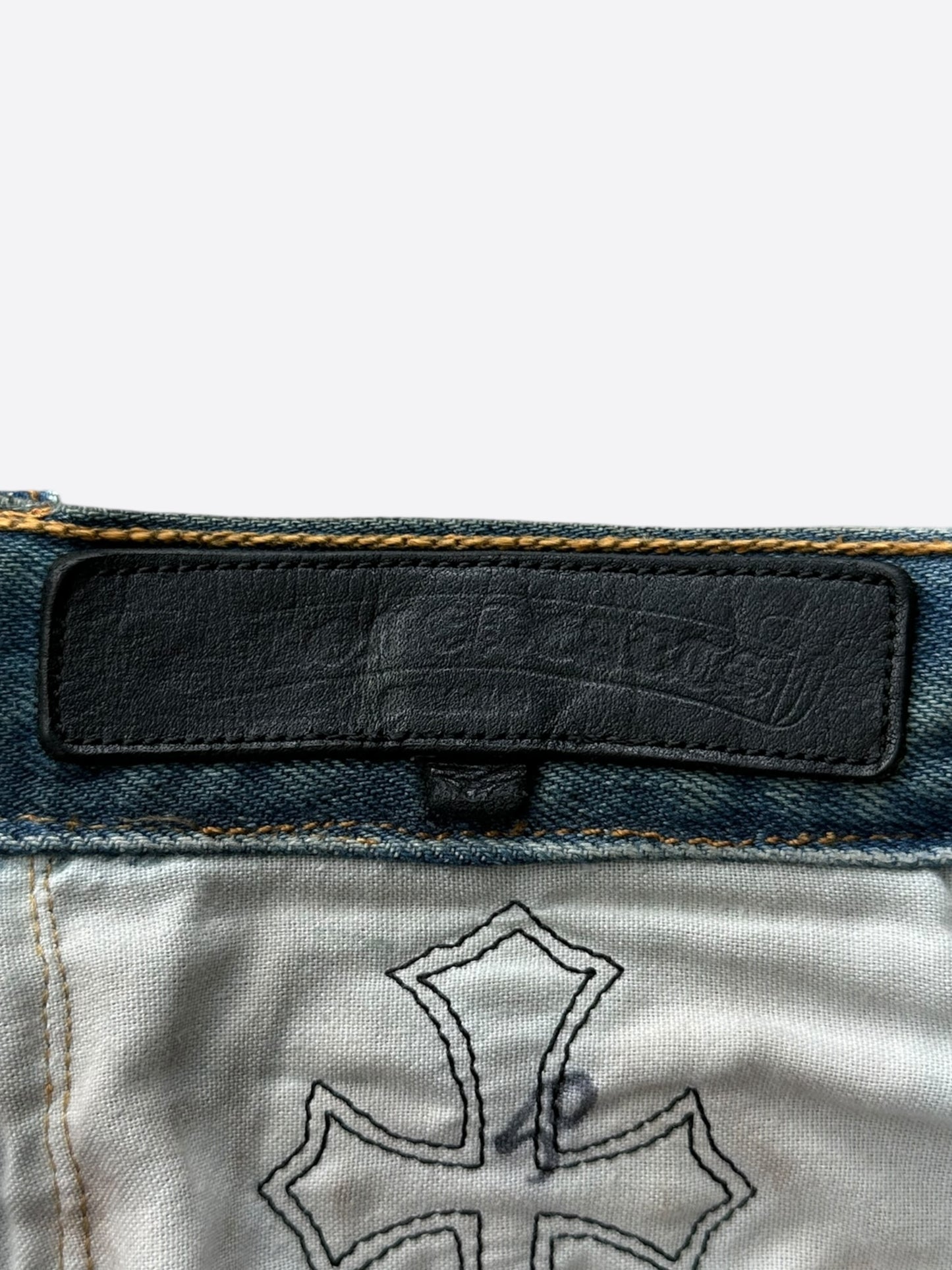 Chrome Hearts Levis St Barth Blue Galaxy Patch Jeans