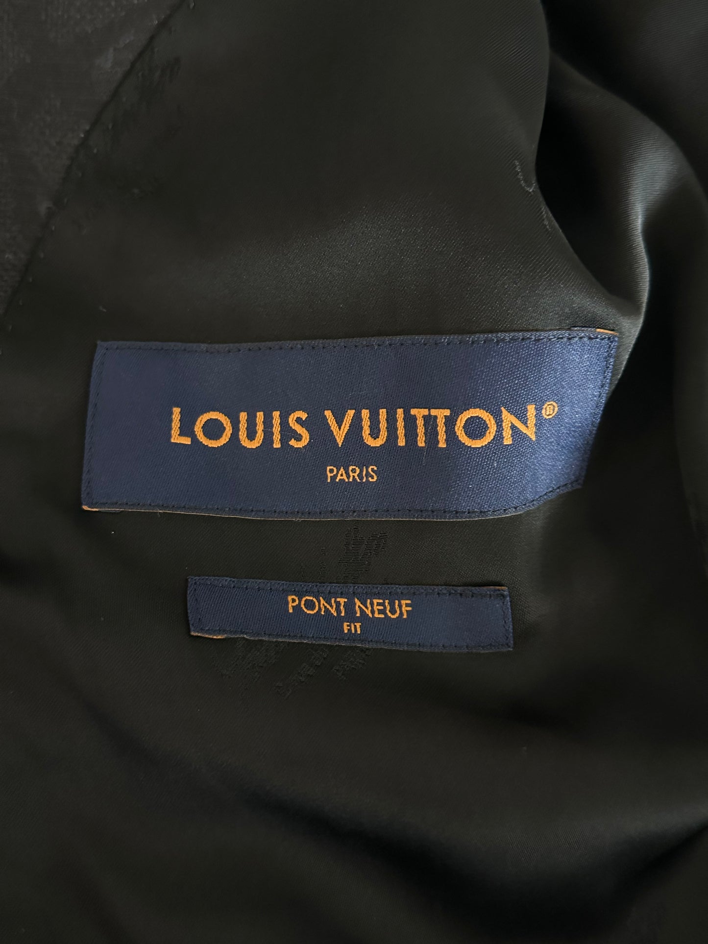 Louis Vuitton Black Flower Monogram Blazer Jacket