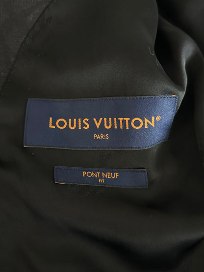 Louis Vuitton Black Flower Monogram Blazer Jacket