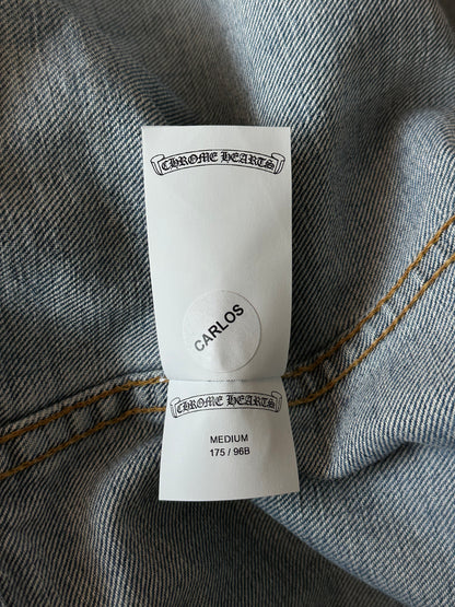 Chrome Hearts Levis Blue & Black Cross Patch Denim Jacket