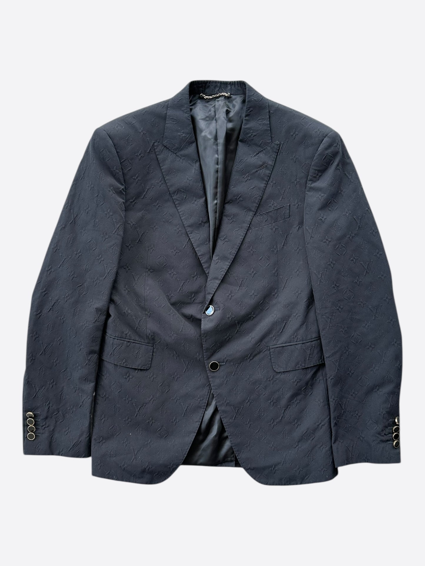 Louis Vuitton Black Monogram Blazer Jacket