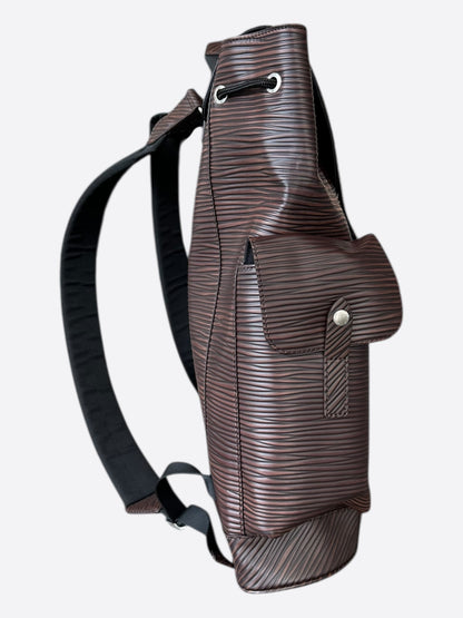 Louis Vuitton Brown EPI Christopher Backpack
