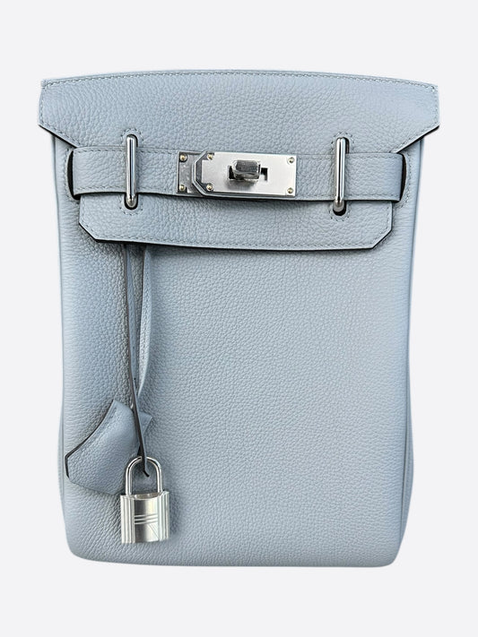 Hermes Bleu Ciel HAC A Dos Crossbody Backpack