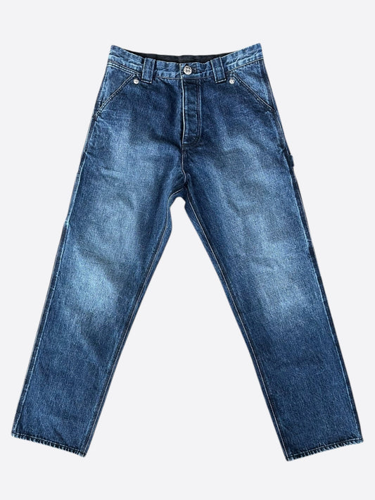 Chrome Hearts Blue Carpenter Pants