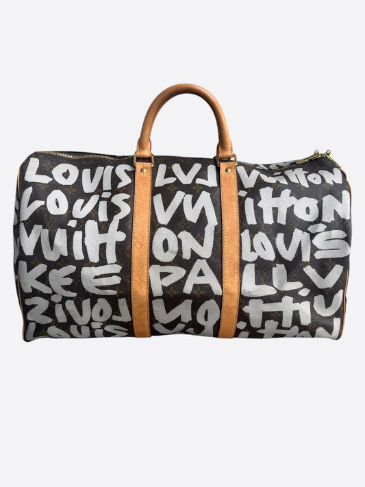 Louis Vuitton Stephen Sprouse Brown Monogram Keepall 50