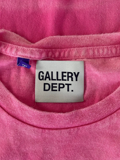 Gallery Dept Vintage Pink & Black Logo T-Shirt