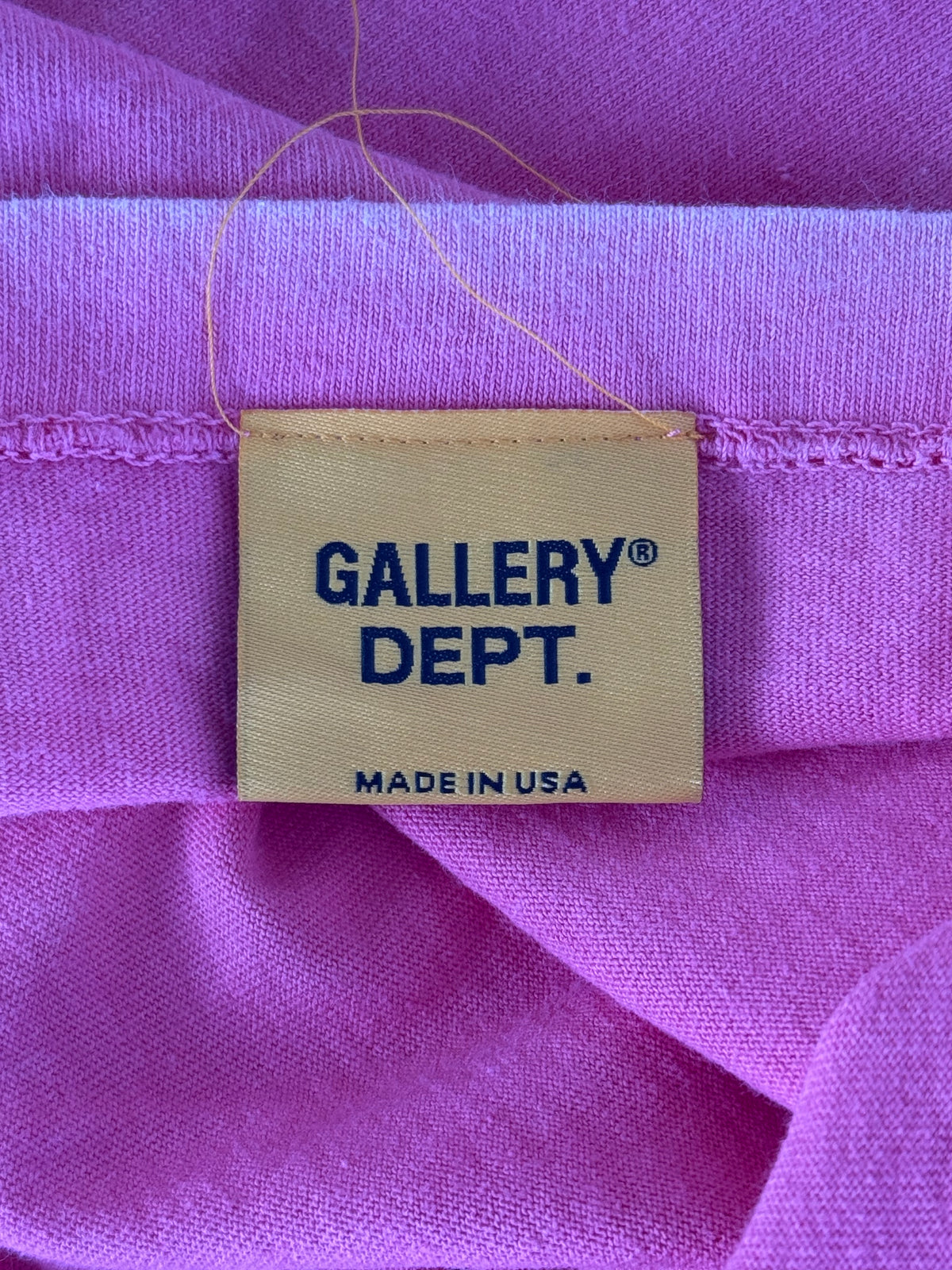 Gallery Dept Vintage Pink & Black Logo T-Shirt