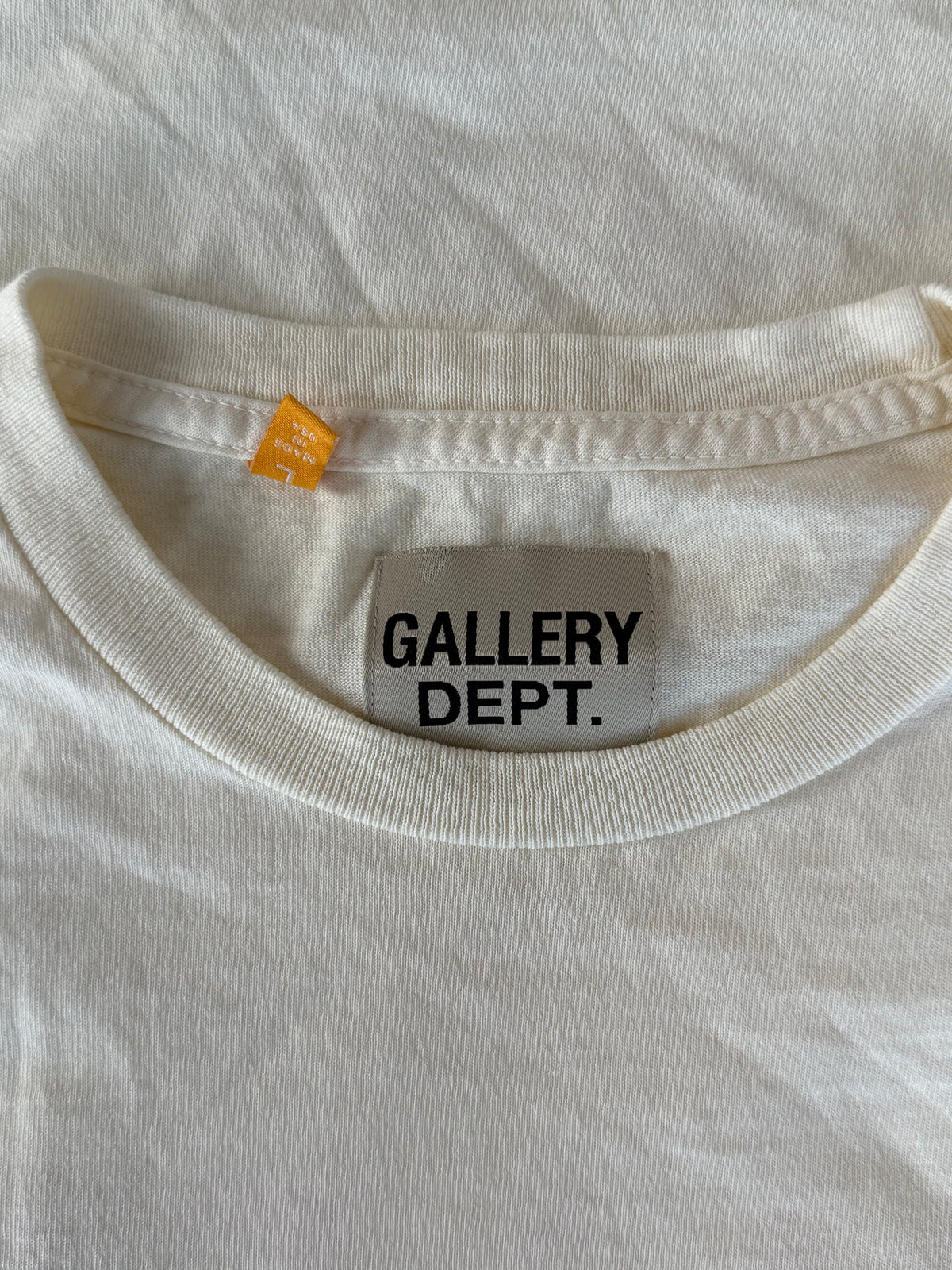 Gallery Dept Cream & Black Souvenir Logo T-Shirt