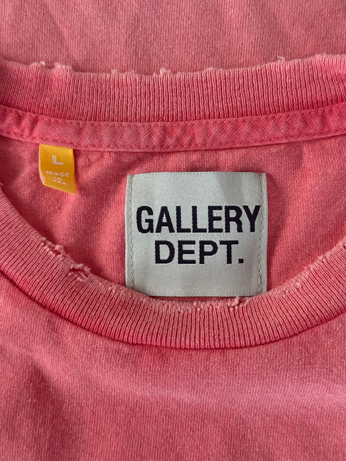 Gallery Dept Vintage Red Distressed T-Shirt