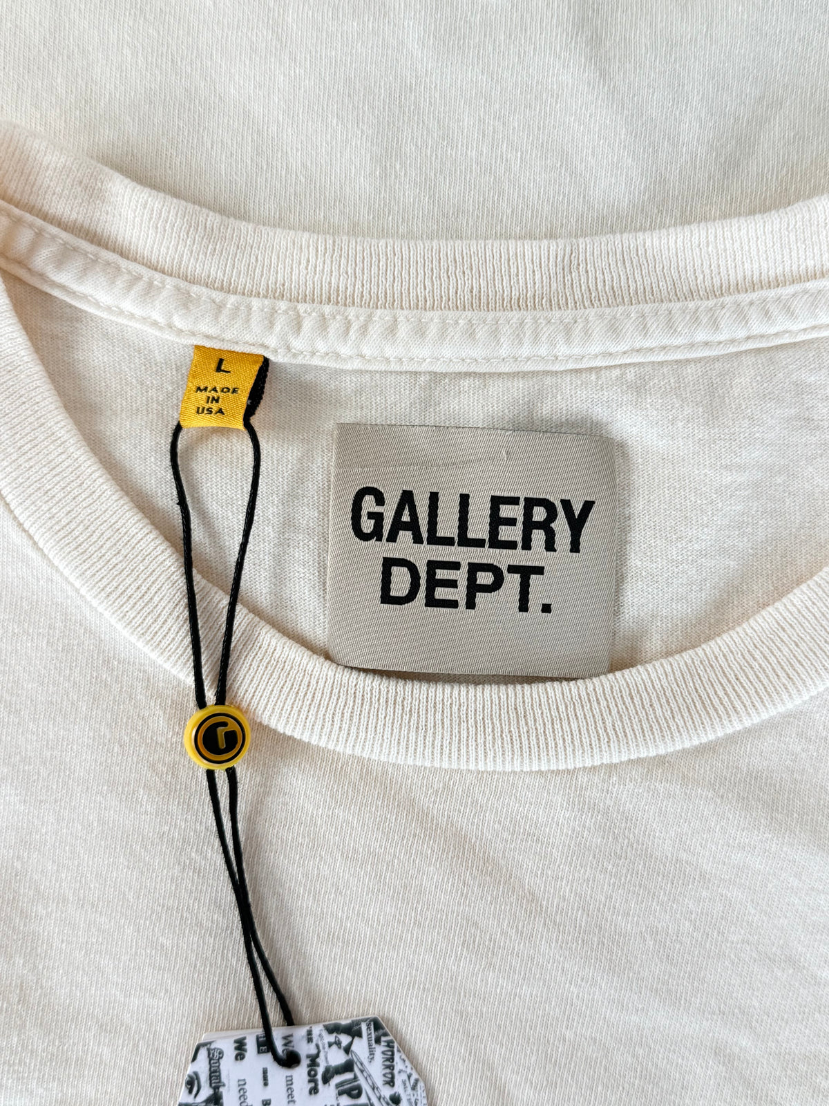 Gallery Dept Cream & Red French Logo T-Shirt