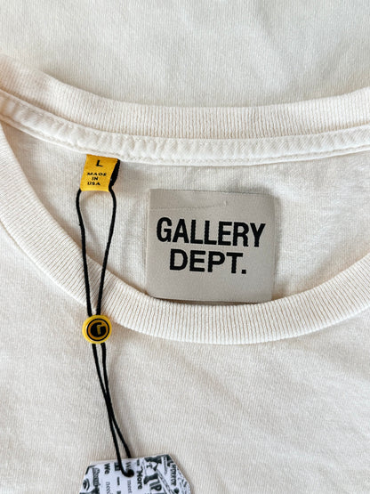 Gallery Dept Cream & Red French Logo T-Shirt