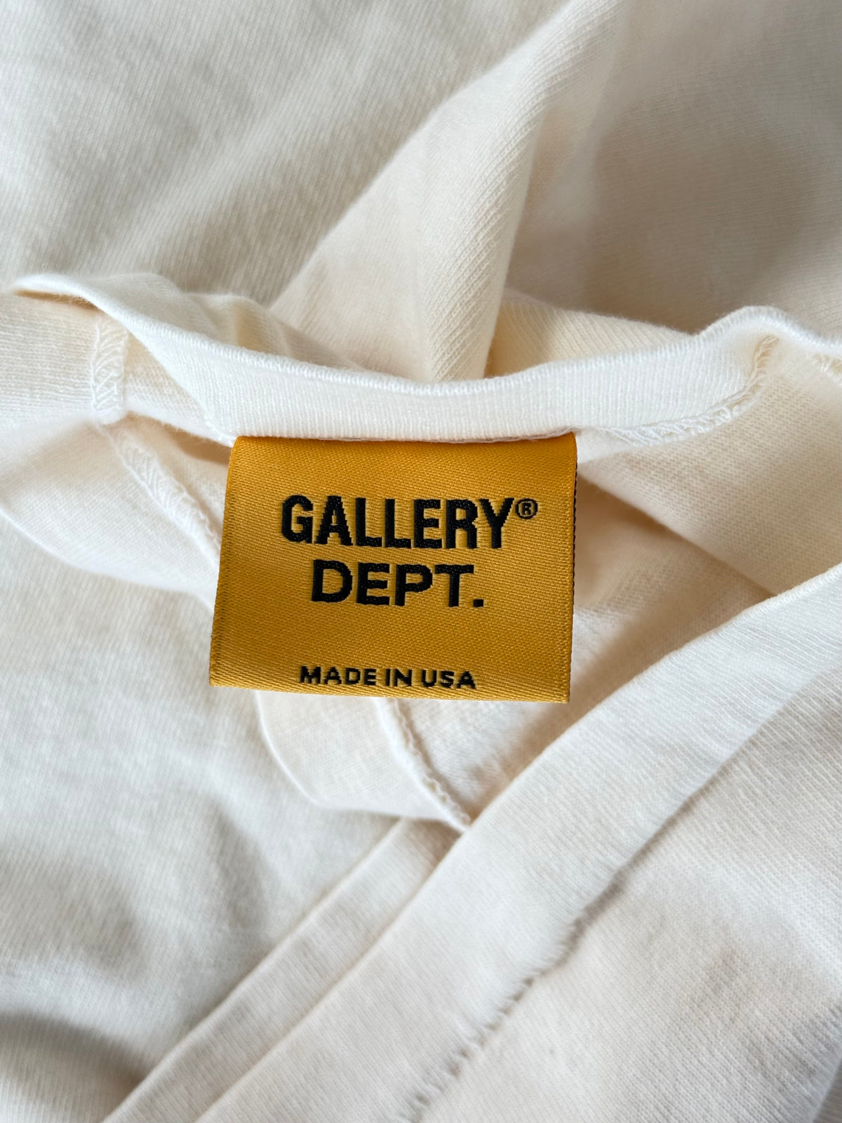 Gallery Dept Cream & Red French Logo T-Shirt
