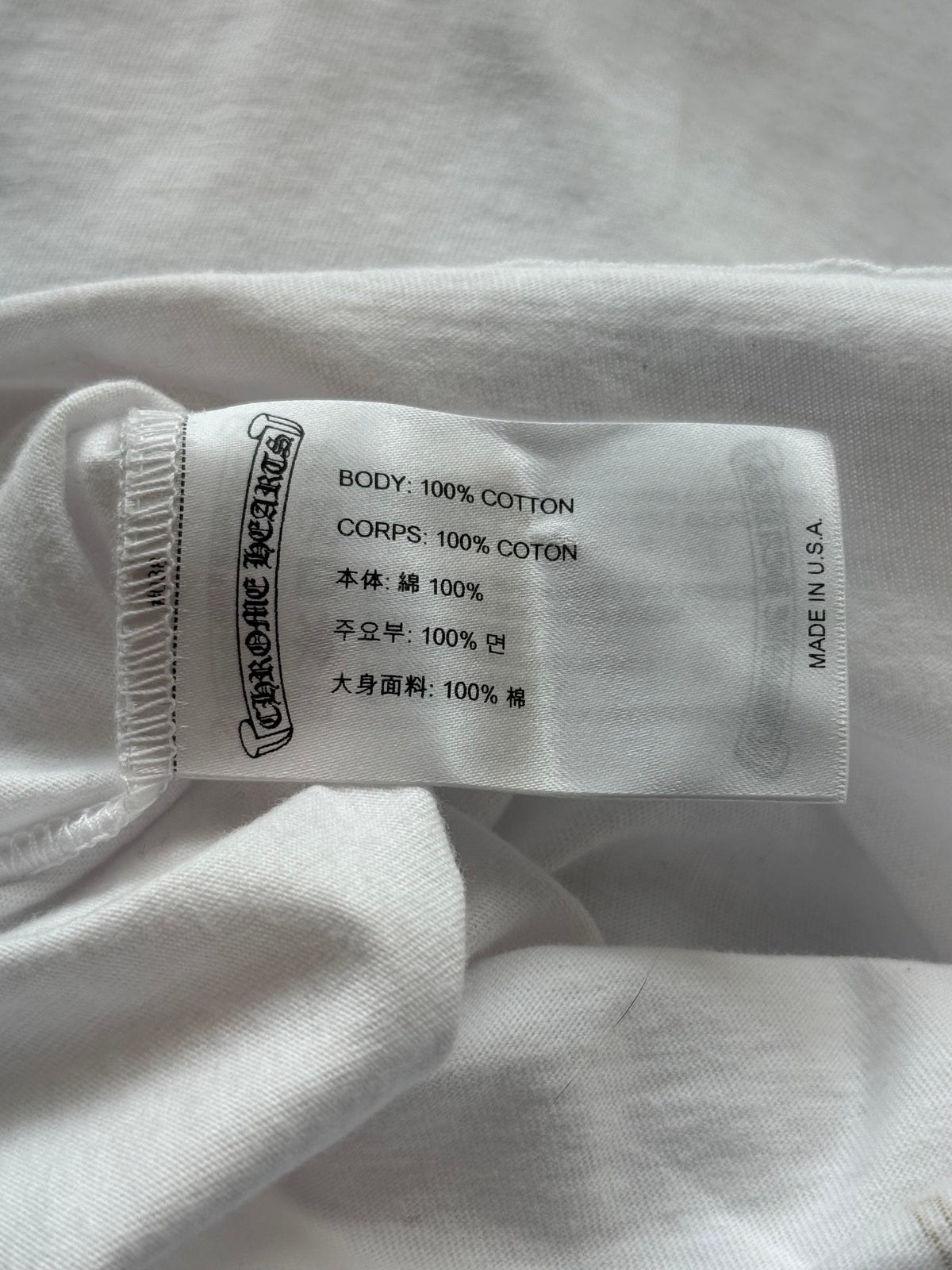 Chrome Hearts White Camouflage Horseshoe Logo T-Shirt