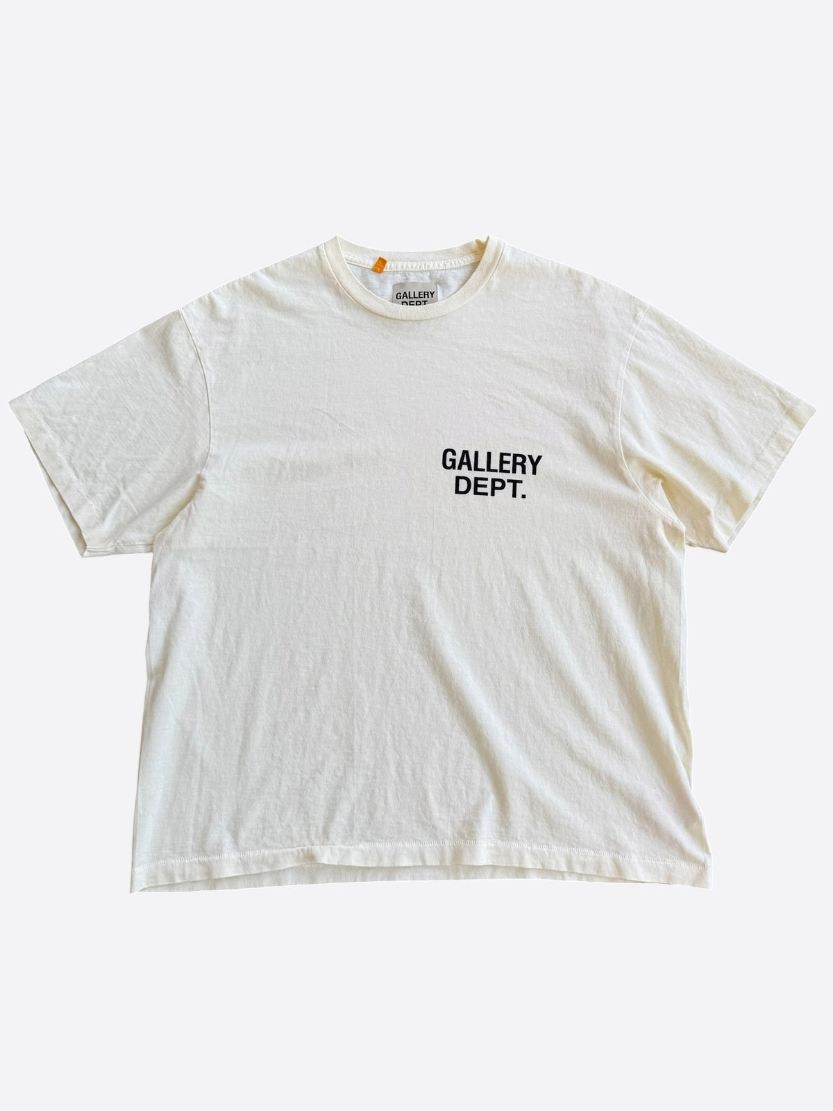 Gallery Dept Cream & Black Souvenir Logo T-Shirt