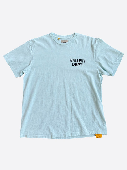 Gallery Dept Baby Blue & Black Souvenir Logo T-Shirt