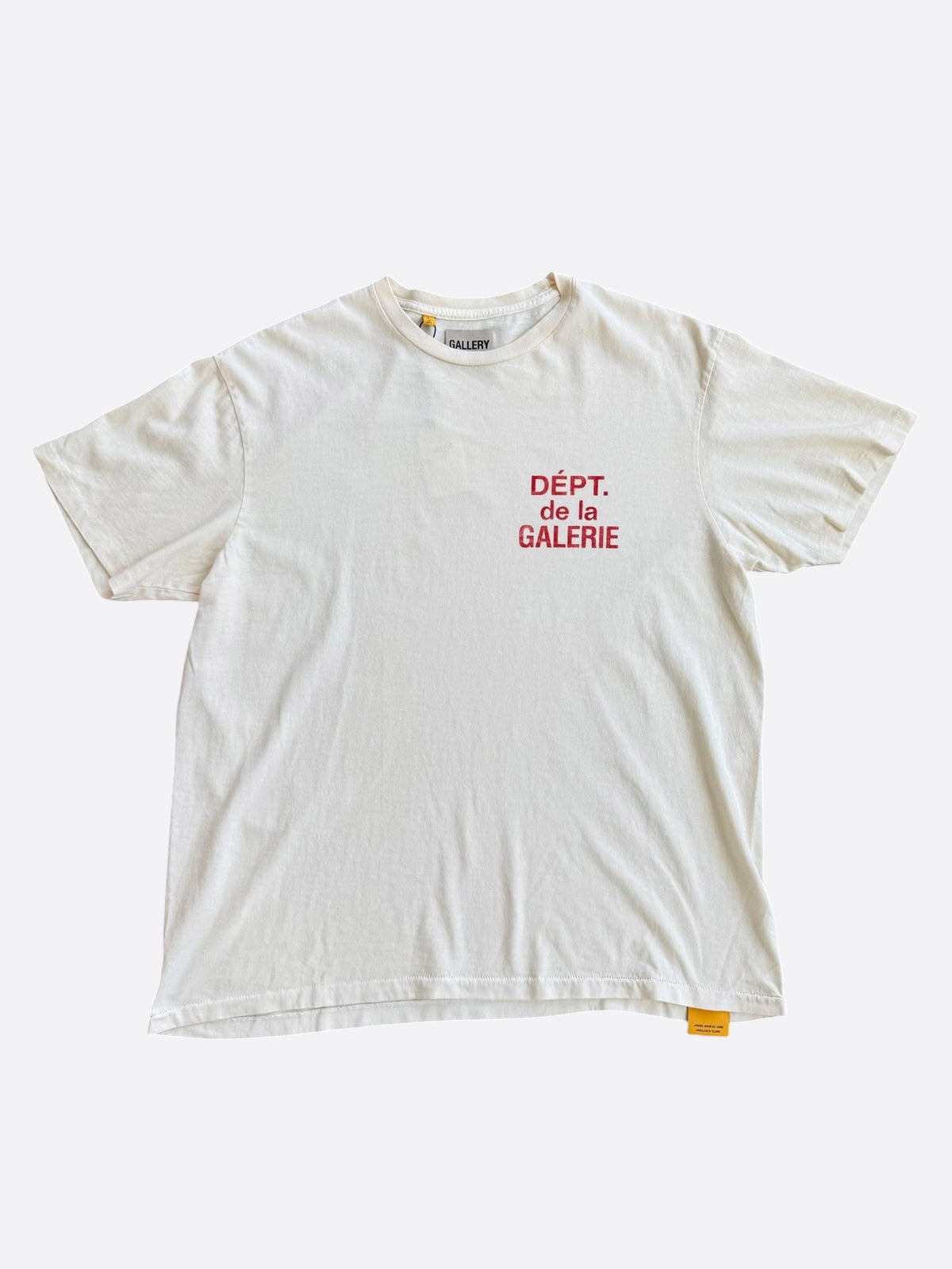 Gallery Dept Cream & Red French Logo T-Shirt