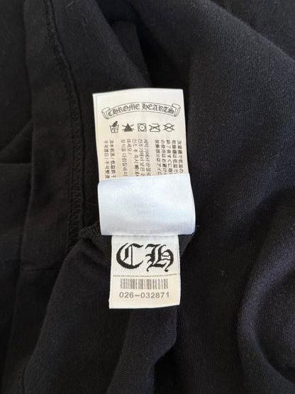 Chrome Hearts St. Barth Exclusive Black & White Scroll Logo T-Shirt