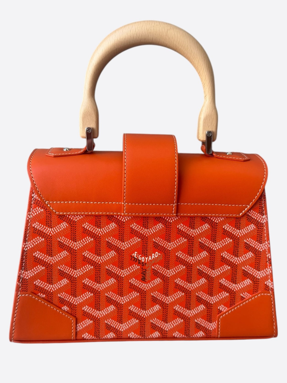 Goyard Orange Structured Mini Saigon