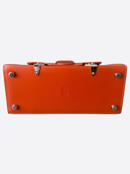 Goyard Orange Structured Mini Saigon
