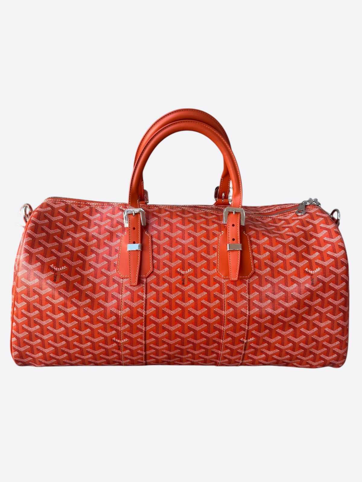 Goyard Orange Boston 45 Duffel Bag