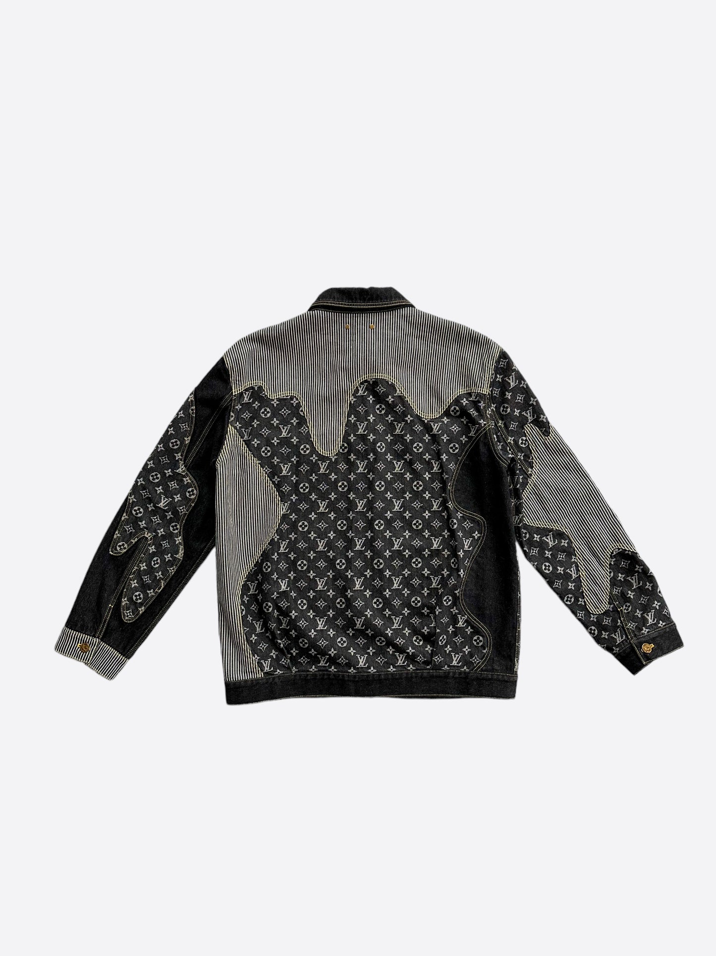 Louis Vuitton Nigo crazy denim jacket in charcoal - DOWNTOWN