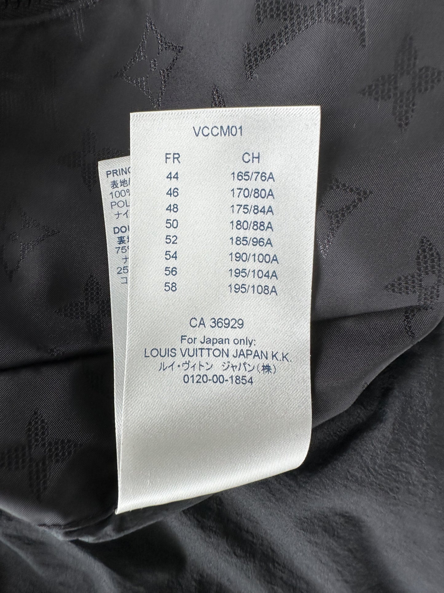 Louis Vuitton NBA Black Monogram Jacket