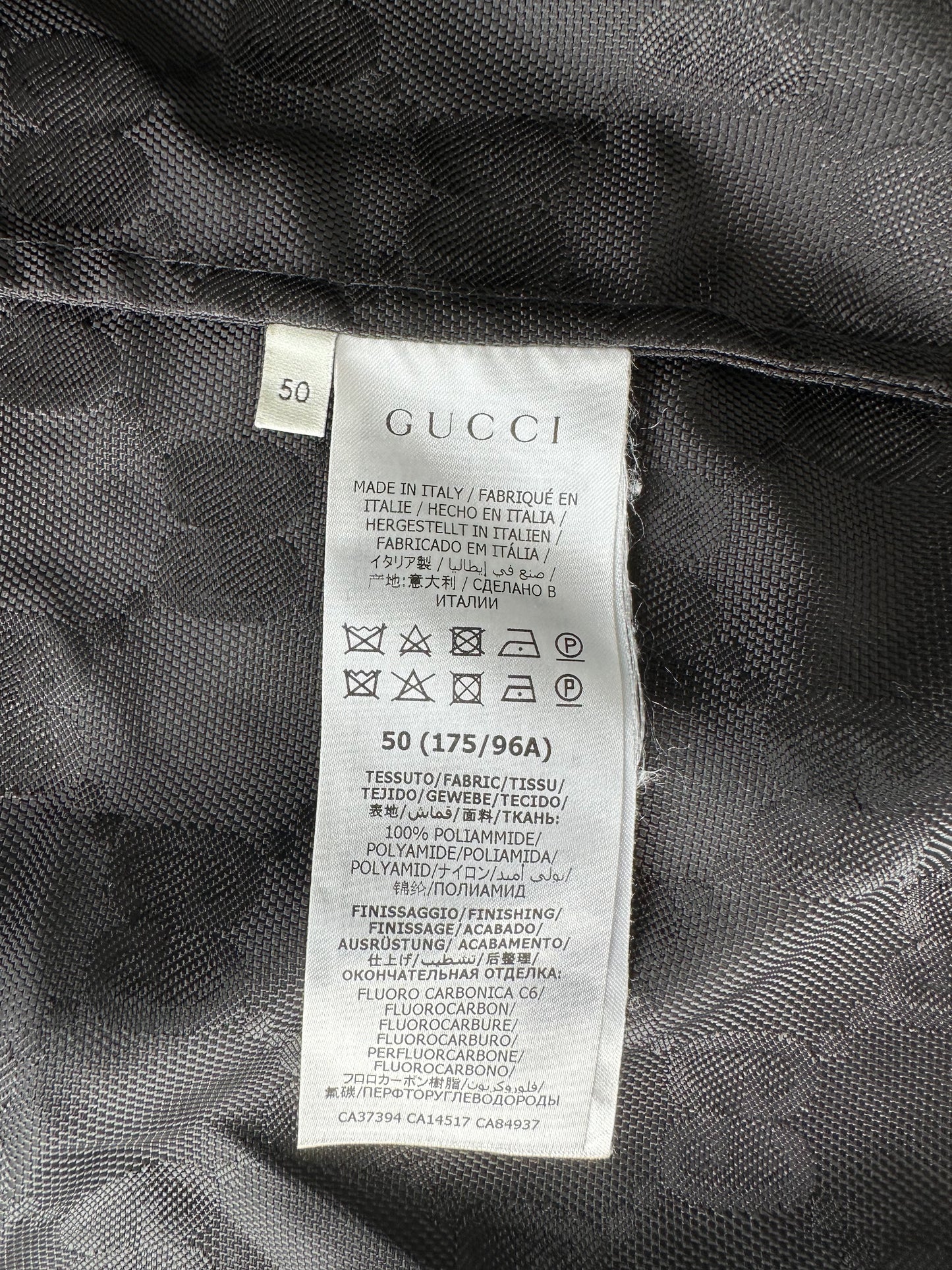 Gucci Black GG Monogram Off The Grid Windbreaker