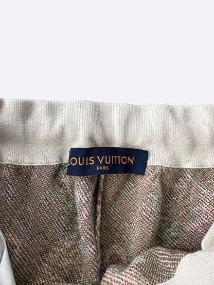 Louis Vuitton Beige Multicolor Floral Monogram Shorts