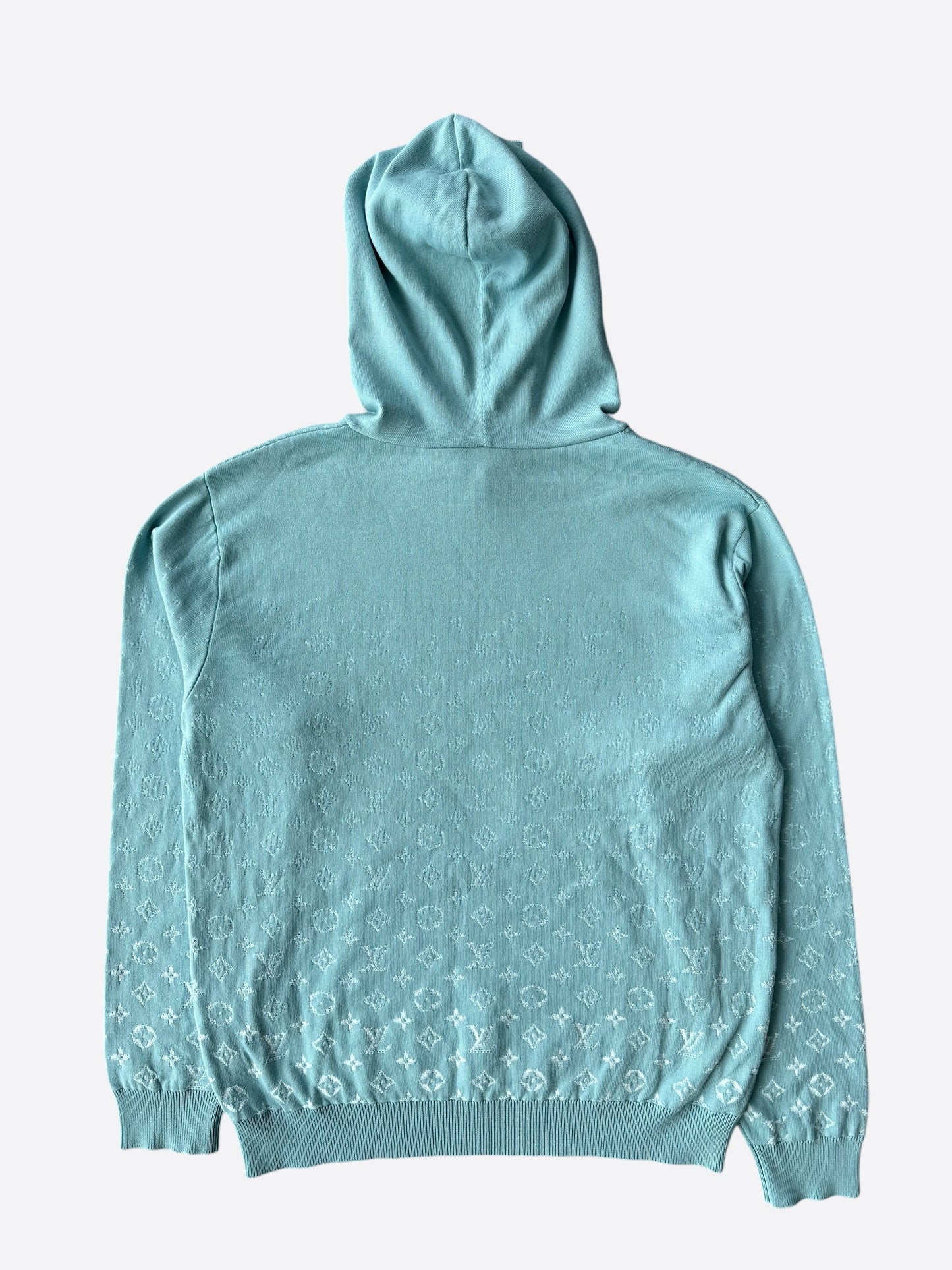 Louis Vuitton Blue & White Gradient Monogram Hoodie