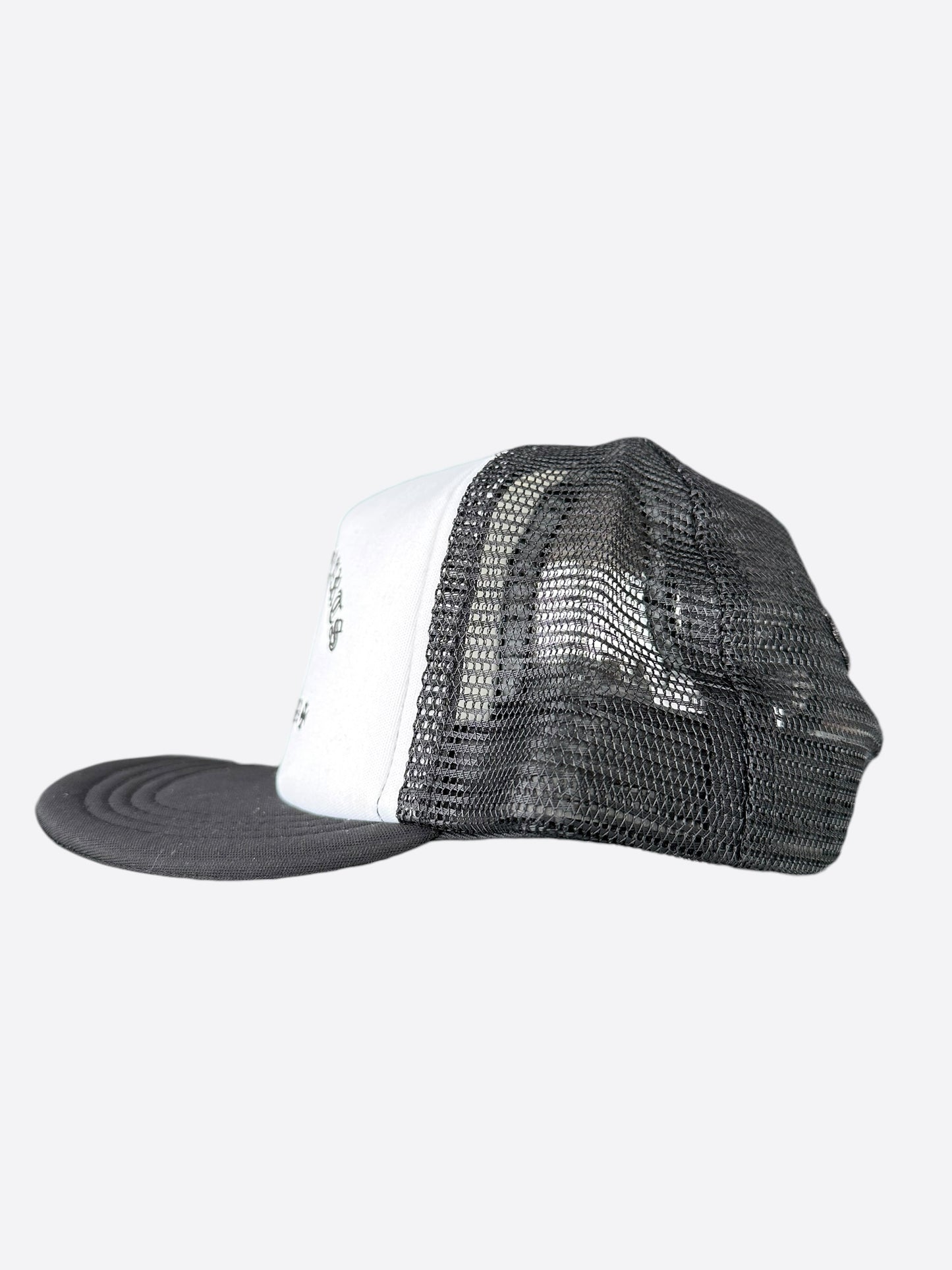 Chrome Hearts Black & White Triple Cross Trucker Hat