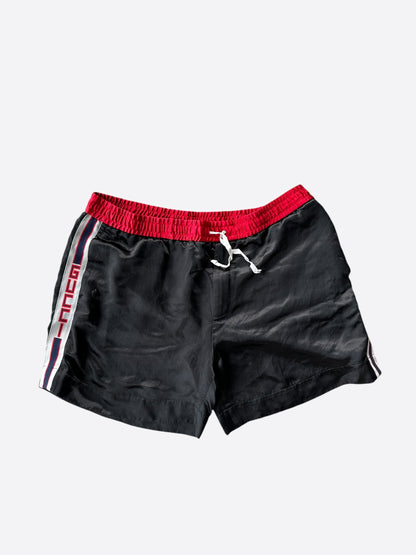 Gucci Black & Red Striped Shorts